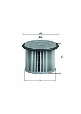 MAHLE KX63-1 Fuel Filter Element — Fuel Delivery