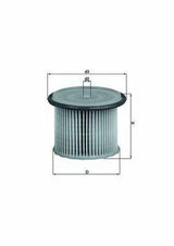MAHLE KX63-1 Fuel Filter Element — Fuel Delivery