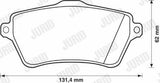 JURID Brake Pads - Freelander I Front 00-06