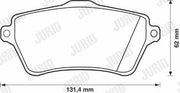 jurid brake pads for freelander I, freelander I front brake pads, ceramic brake pads by jurid JURID Brake Pads - Freelander I Front 00-06 | Ceramic Material JURID Brake Pads for Freelander I 00-06 jurid, brake-pads, freelander, car-accessories, braking-system, car-parts, mechanics, ceramic-brakes, auto-repair, ai-generated