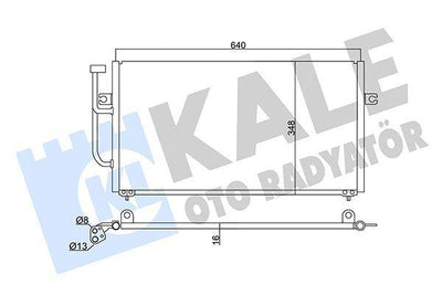 Kale Radiator 345595 - Climate Radiator for Mitsubishi Carisma 1.9 DiD 2000 & Volvo S40 1999 — Radiators & Fans