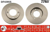 TRW Disc Brake Rotors for 2003-2007 Sorento 2.5 CRDi - 2 Pack — Brake Rotors & Drums