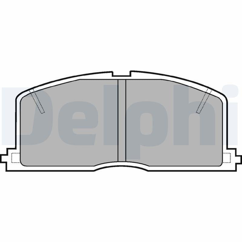 Delphi LP460 Front Brake Pads for Toyota Camry / Carina IV