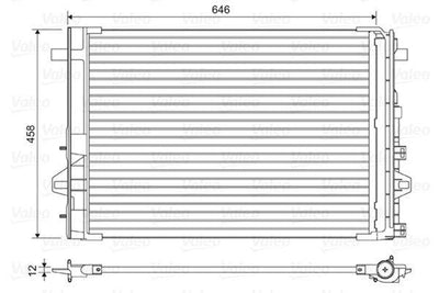Valeo 814035 A/C Condenser (Kondenser) 13-A-Series (W176) B-Series (W246-W242) — Condensers & Evaporators