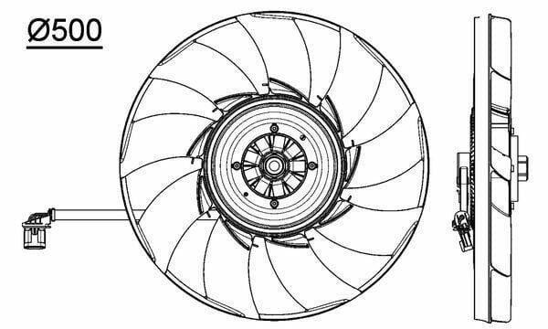 mahle behr cff475000p radiator fan view 1, mahle radiator fan premium line discovery 4 MAHLE BEHR CFF475000P Radiator Fan - Premium Line for Range Rover Models | 19.69 in Diameter BEHR CFF475000P Radiator Fan - Premium Cooling Fan mahle, behr, radiator-fan, cooling-fan, range-rover, land-rover, car-parts, auto-repair, mechanics, ai-generated