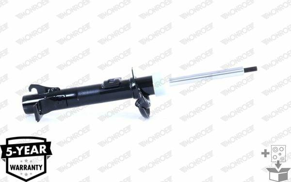 monroe g16386 front left shock absorber for fiesta, close up of gas pressure shock absorber by monroe MONROE G16386 Front Left Shock Absorber - Gas Pressure, Durable Design | Compatible with 2004 Ford Fiesta & Mazda II MONROE G16386 Front Left Shock Absorber for 2004 Fiesta monroe, shock-absorber, front-left-shock-absorber, 2004-fiesta, mazda-ii, vehicle-parts, auto-repair, car-owners, mechanics, ai-generated