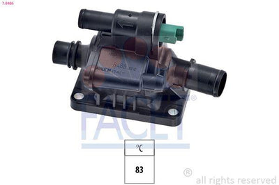 Facet 7.8486 Thermostat Complete with Switch 107 207 307 206 1007 Nemo Bipper C1 C2 C3 II C3 Plurie — Water Pump & Thermostat