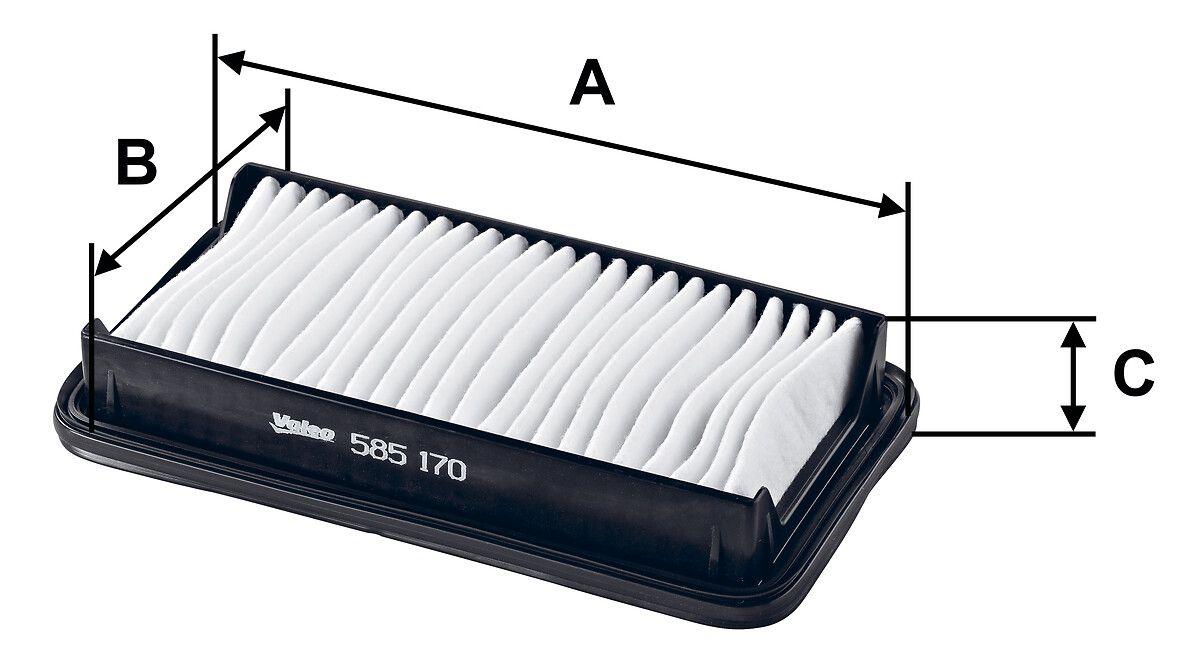 Valeo 585170 Air Filter (Suzuki Sx4 06 / 11)