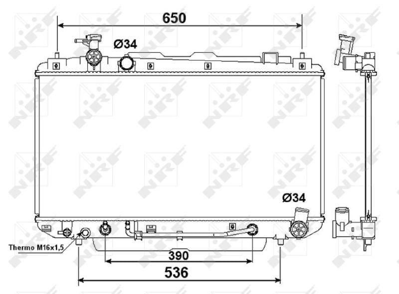 nrf-radiator-toyota-rav4-2000-2006-aluminum, aluminum-cooling-radiator-for-toyota-rav4 NRF Radiator for Toyota Rav 4 (2000-2006) - 2.0L Aluminum Cooling Solution | 738mm x 375mm x 16mm NRF Radiator for Toyota Rav 4 (2000-2006) - Aluminum Cooling nrf, radiator, toyota-rav4, aluminum, cooling, car-parts, mechanics, vehicle-maintenance, engine-cooling, ai-generated