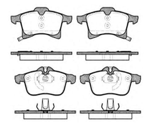 MGA 55187 Brake Pad Front Wva 23832 Gdb1668 Opel:Astra H — Brake Pads