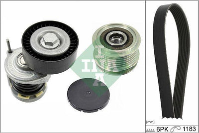 INA 529046620 V-Ribbed Belt Set Polo 14, 1.6 Cordoba Ibiza Bms Bls