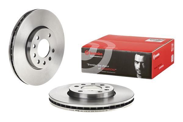 Brembo 09.9165.10 Brake Disc Front with Ventilation Vectra C 5 Lug Set of 2 — Brake Rotors & Drums