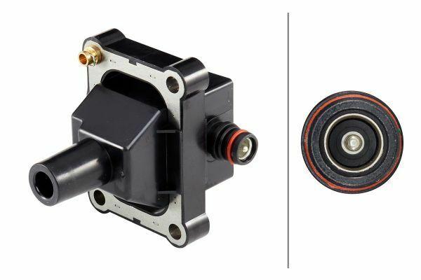 hella ignition coil front view, hella ignition coil technical specifications HELLA Ignition Coil - Compatible with W202, W124, W210 Models | 12V HELLA Ignition Coil for Various Models | 12V hella, ignition-coil, car-parts, automotive, performance, mechanics, w202, w210, engine-parts, ai-generated