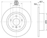 HELLA Pagid Brake Disks - Rear for Land Rover Range Rover II / Discovery II — Brake Rotors & Drums