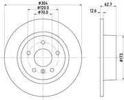 hella pagid brake disks for land rover rear, hella pagid rear brake disks set of 2 HELLA PAGID Brake Disks - Rear for Land Rover Range Rover II / Discovery II | Set of 2 HELLA PAGID Brake Disks for Land Rover Range Rover II hella-pagid, brake-disks, land-rover, range-rover-ii, discovery-ii, auto-parts, vehicle-accessories, replacement-parts, car-braking-system, ai-generated
