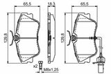 BOSCH Brake Pads 0986424672 - Front Disc Pads for California T4 Camper