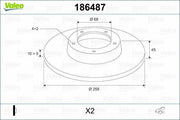 valeo 186487 rear brake disc, 258mm brake disc for almera ii, vaelo brake disc technical specifications VALEO 186487 Rear Brake Disc for Almera II (N16) | 258mm VALEO 186487 - Rear Brake Disc for Almera II | 258mm valeo, rear-brake-disc, almera-ii, primera-p10, automotive-parts, braking-system, car-parts, vehicle-maintenance, car-repair, ai-generated