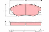 TRW GDB903 Brake Pads - Front Wva 21087 for Renault R21 Concorde