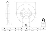 BOSCH Brake Disc Set for Mazda — Brake Rotors & Drums