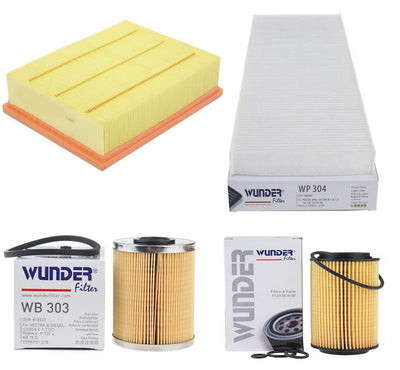 Wunder Opel Vectra B 2.0 Diesel Motor Periodic Maintenance Filter Set — Maintenance & Service Kits