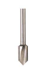 Proxxon 29032 Tungsten Carbide Wood Milling Cutter, V-Groove 6.5 mm