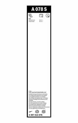 BOSCH 3397014078 - Windshield Wiper Set 70 + 38 cm for Left-Hand Drive Vehicles — Wipers