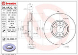 BREMBO 09.A430.10 Brake Disks - Front Brake Discs for Peugeot Expert Tepee, 407 — Brake Rotors & Drums