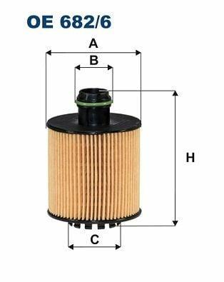FILTRON OE682-6 Oil Filter - Compatible with Fiat Doblo, Egea and 2 more models — Oil Filters