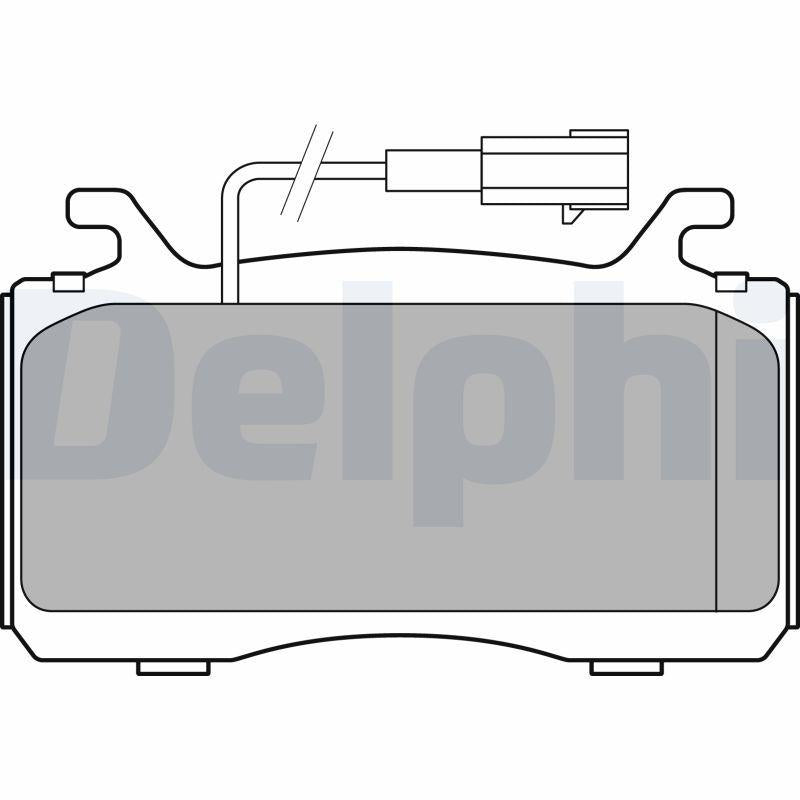 Delphi LP3310 Brake Pad Front Alfa Romeo Giulia/Stelvio 2.0/2.2 — Brake Pads