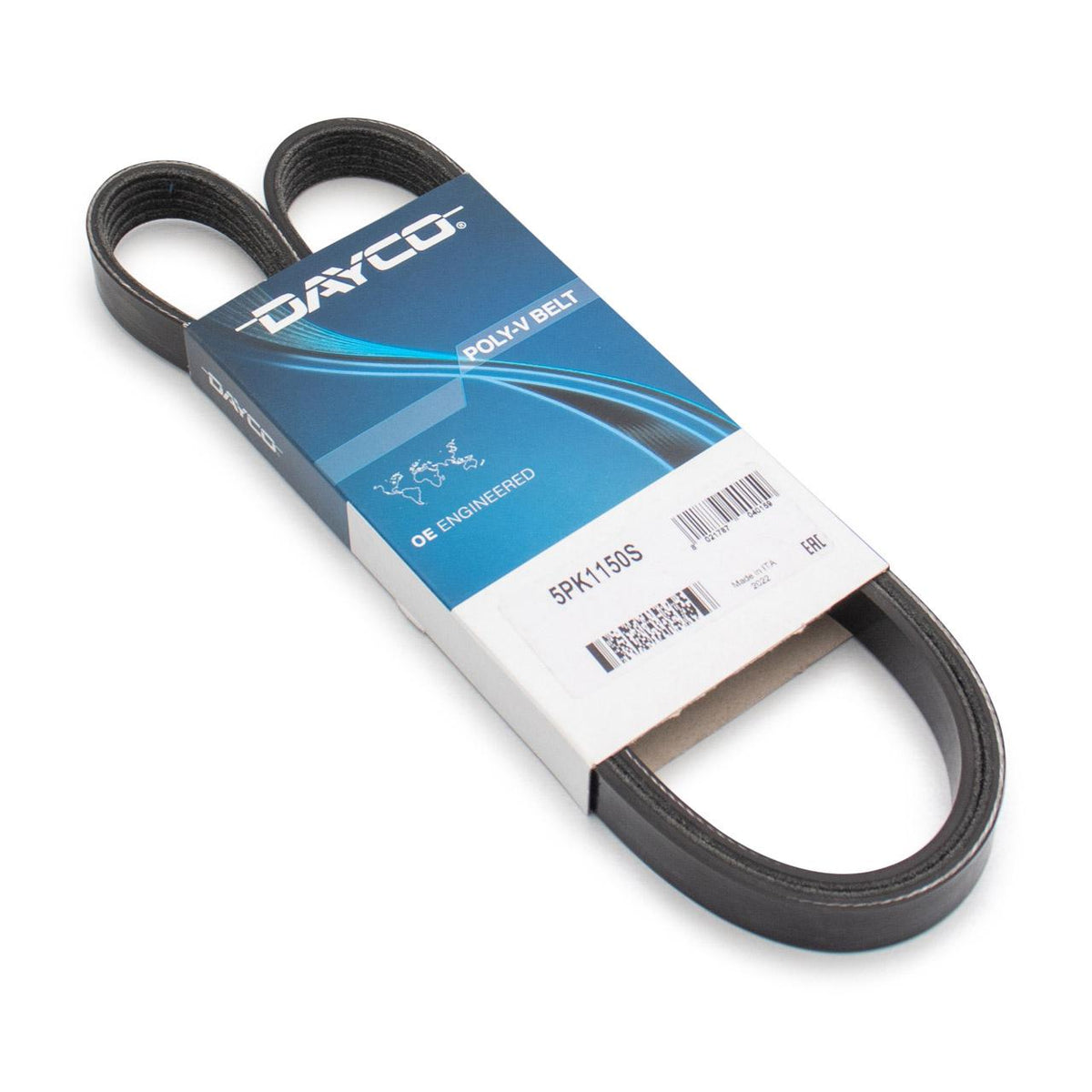Dayco 5PK1150S V-Ribbed Belt Alfa Romeo Giulietta/MiTo/Bravo II/Fiat 500L/Linea 1.4T — Belts