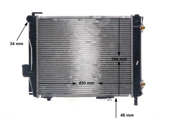 MAHLE CR257000S - Motor Water Radiator (Non-Air Conditioning) for W124, S124 and 2 more models — Radiators & Fans