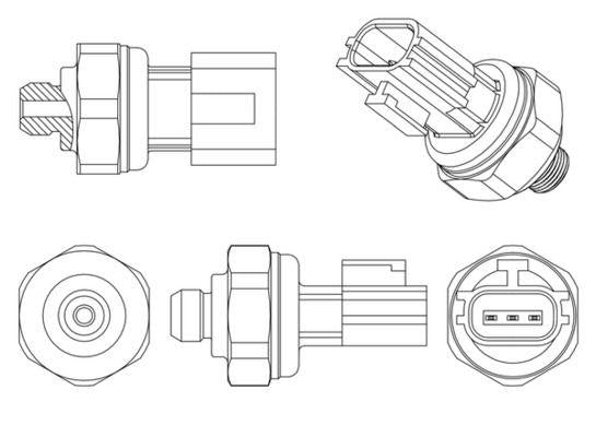 Mahle ASE8000P A/C Pressure Switch Nissan Juke 10-/ Navara D4008-/ Navara D23 15-/ Micra 05-/ Note 06-/ — Switches & Relays