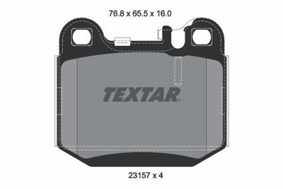 Textar 2315702 Brake Pad 163 Rear New Model