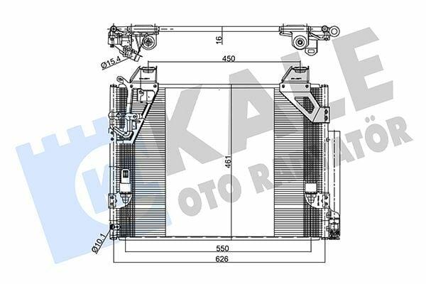 KALE 357765 AC Condenser - 2005 Toyota Hilux 2.5 3.0 — Condensers & Evaporators