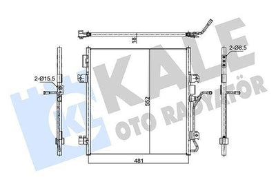 Kale Radiator 353110 - Climate Radiator for Jeep Chrokee 08-Dodge Nitro 06-12 — Radiators & Fans