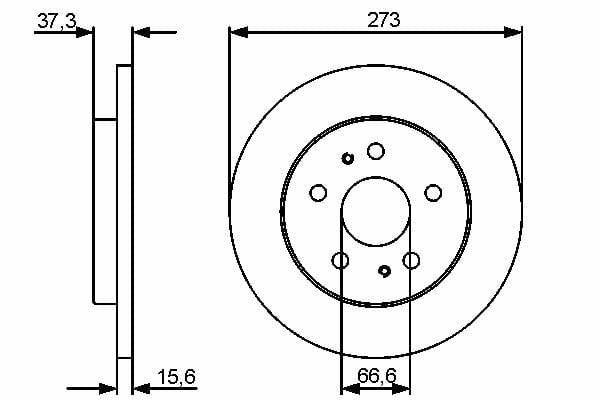 BOSCH Front Brake Discs 0986479432 - Daihatsu Terios Owners — Brake Rotors & Drums
