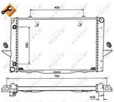 NRF Motor Radiator for Volvo V70 2.0 & 2.4 Models (1998-2000) — Radiators & Fans