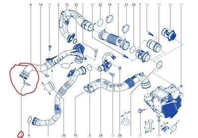 Mais 7701071316 Turbo Pipe Gasket O-Ring Trafic 3/Duster/Clio 4/Captur/Lodgy 1.5-1.6 dCi 2012-2018 — Gaskets & Seals