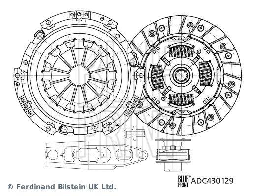 Blue Print ADC430129 Clutch Set Colt 1.3-1.5 04-12, Smart 1.3-1.5