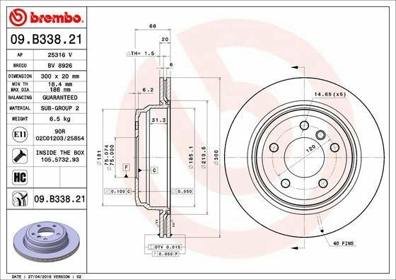 Brembo Rear Brake Discs - Brake Discs for BMW E87/E90 320, 325, 328 (2004-2011) — Brake Rotors & Drums
