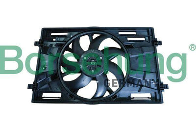 Borsehung B17917 Radiator Fan Motor + Shroud Complete 410mm (400 Ww) VW Golf7-Golf8-Passat-Caddy-Audi-Leon — Radiators & Fans