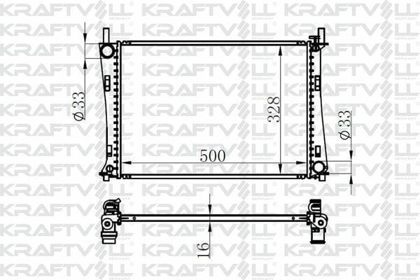 KRAFTVOLL Motor Radiator 08040006 - Efficient Cooling for Fiesta — Radiators & Fans