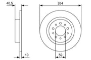 bosch rear brake disk set, two pieces of bosch brake disks, brake disk specifications for bosch egea BOSCH Rear Brake Disk Set - Compatible with Egea | 2 Pieces | 264mm Diameter BOSCH Rear Brake Disk Set for Egea - 2 Pieces | 264mm bosch, brake-disks, rear-brake-set, vehicle-parts, car-maintenance, brake-repair, car-owners, automotive-parts, disk-brakes, ai-generated