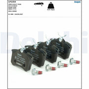 delphi lp2254 rear brake pads for clio iii, delphi lp2254 technical specifications DELPHI LP2254 Rear Brake Pads - Low-Metallic Material for Clio III Owners & Mechanics | 87.2 mm Width DELPHI LP2254 Rear Brake Pads for Clio III - Low-Metallic delphi, rear-brake-pads, clio-iii, low-metallic, brake-pads, car-parts, vehicle-maintenance, mechanics, ai-generated, car-owners