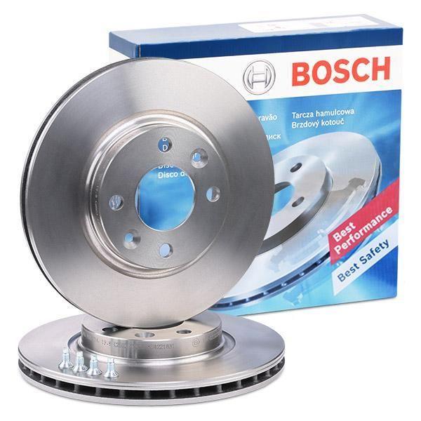 Bosch Front Brake Disc Set - Compatible with Renault Symbol Thalia 2009-2012 — Brake Rotors & Drums