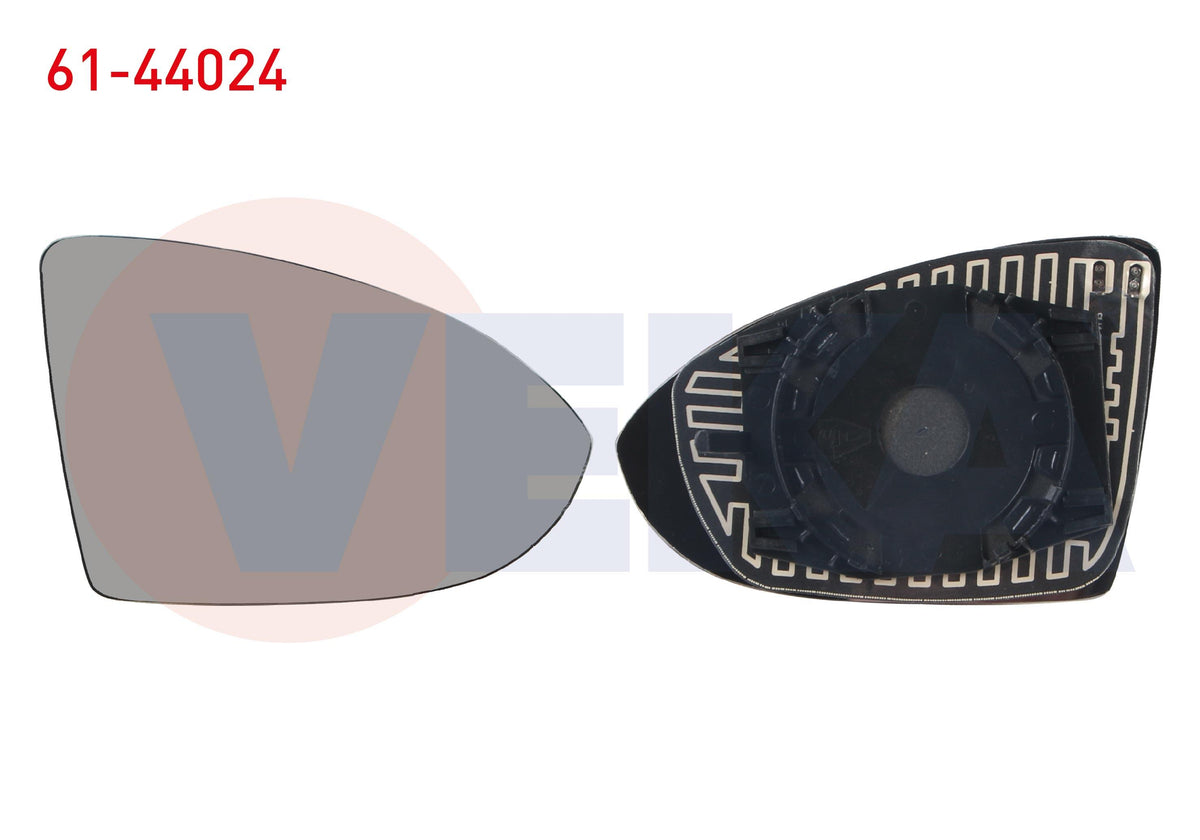 Veka 61-44024 Mirror Glass Right Heated VW Golf VII — Mirrors