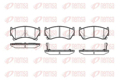 REMSA 0592.12 Brake Pad — Brake Pads