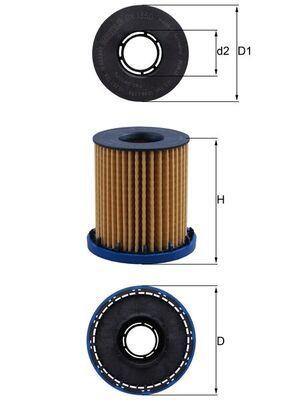 Mahle OX1350 Oil Filter Opel Astra K Gv5dh 20-Insignia B 1.5 CTDi 20 -) — Oil Filters