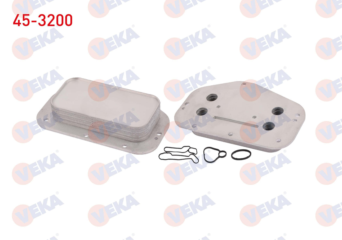 Veka 45-3200 Oil Cooler Single with Gasket Opel Astra H-J 1.6i 04-16 / Insignia 1.6 T 08-/ Mokka 1.6 12-/ Vectra — Oil System