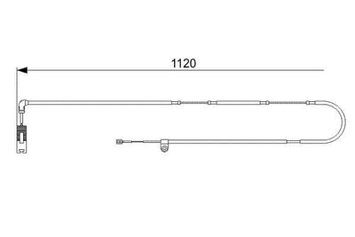 Bosch 1987473010 Rear Brake Pad Warning Cable Range Rover 02-07 780 mm — Brake Pads